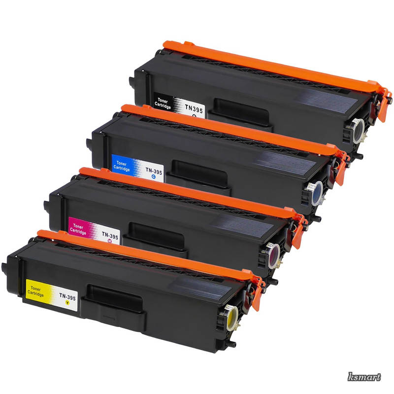 【送料無料】ブラザー用 TN-395 4色セット ブラック/シアン/マゼンタ/イエロー 互換トナーカートリッジ TN-390/395シリーズ 大容量 版 HL-4570CDWT / HL-4570CDW / MFC-9460CDN / MFC-9970CDW 対応｜ksmart