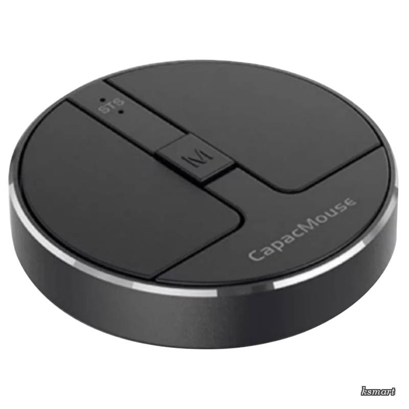 【送料無料】ワイヤレスマウス CapacMouse キャパックマウス 無線接続(Bluetooth 5.2 / 2.4Gレシーバー )有線接続可 DPI調整(1000 / 1600 / 2400) 充電30分 動作30時間 Mac、iOS、Android、Windows対応(ブラック)|ksmart