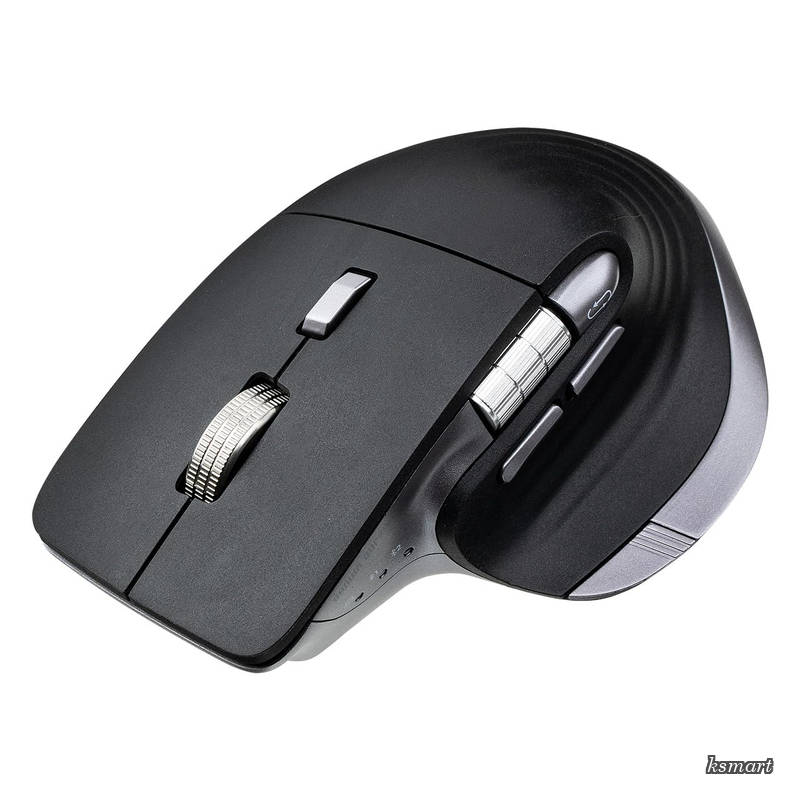 【送料無料】ワイヤレスマウス VELZA サイドホイール/高速スクロール Bluetooth/2.4GHz 無線 静音 PAW3809 左右スクロール Mac対応 戻る/進む USB-C 充電式 高機能 EZ4-MAWB220|ksmart