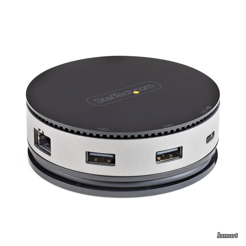 【送料無料】USB Type-Cマルチ変換アダプター USB-Cマルチハブ USB 3.1 Gen 2 (10Gbps)/HDMI & DisplayPort (4K60Hz)、VGA (1080p)/75W USB PD/3ポートUSBハブ/ギガビット有線LAN タイプCトラベルドック DKT31CHDVCM|ksmart