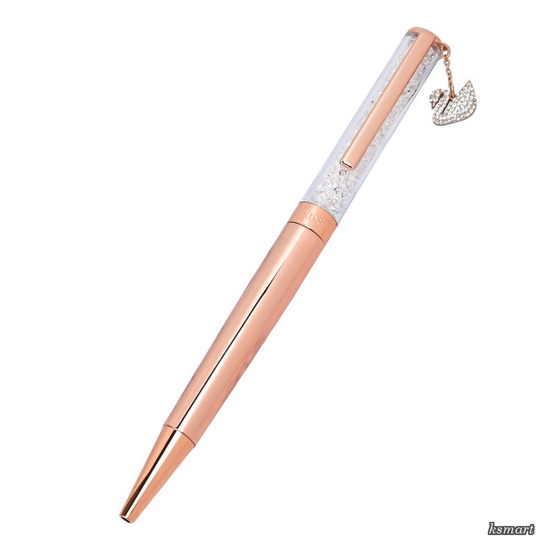 Swarovski スワロフスキー ボールペン クリスタルライン スワンチャーム CRYSTALLINE SWAN CHARM ローズゴールド&times;クリア 5479552 [並行輸入品]｜ksmart