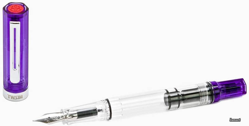 TWSBI ツイスビー 筆 エコ トランスパープル 極細字EF TW100086