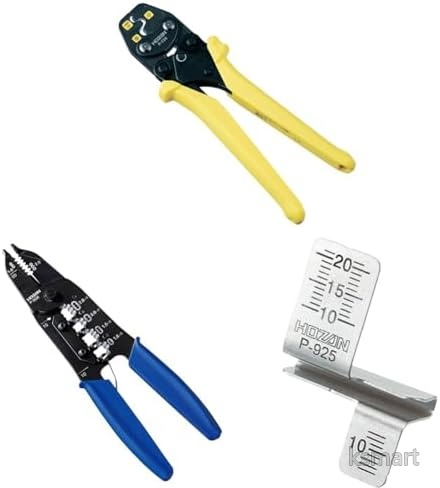 【送料無料】【リングスリーブ圧着工具 電気工事士試験対応】JIS C9711適合 ラチェット式 小中サイズ VVFストリッパー セット 時間短縮｜ksmart