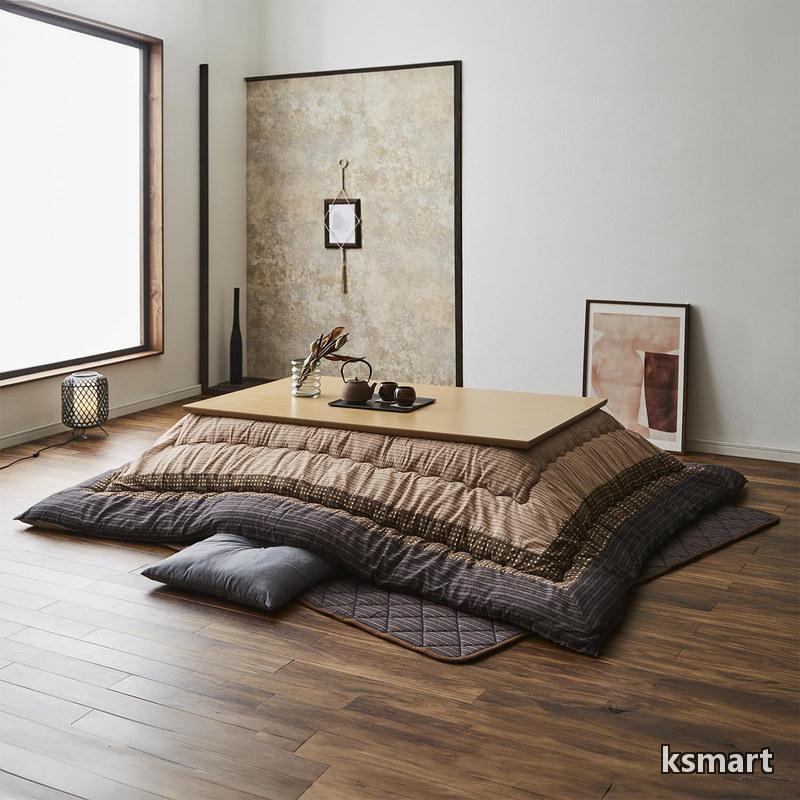 【送料無料】こたつ厚掛け布団単品 『ゆかり』 ブラウン 205×245cm 5100139|ksmart
