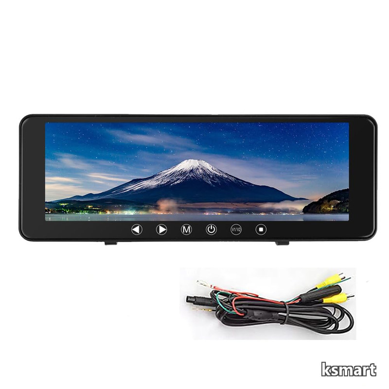 【送料無料】12V/24V対応AV1/AV2系統映像入力、取付簡単 日本語説明書付き|ksmart