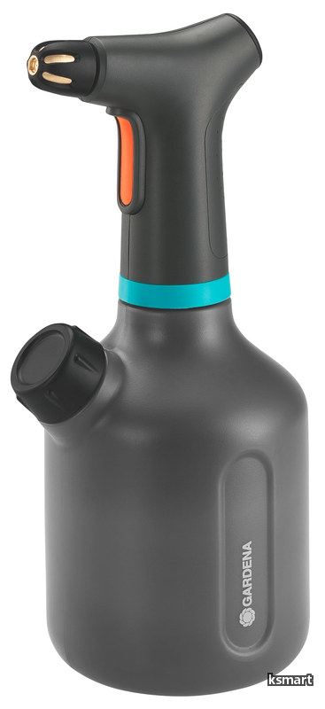 【貨物輸送無料】霧吹き吹きつける 1L EasyPump 単3x2本 乾電池式 【曲がったにしても吹きつける可】【金管楽器式ノズルで噴霧印字機うつり変わり】【ＦＲＧのガーデニングブランド】 11114-20