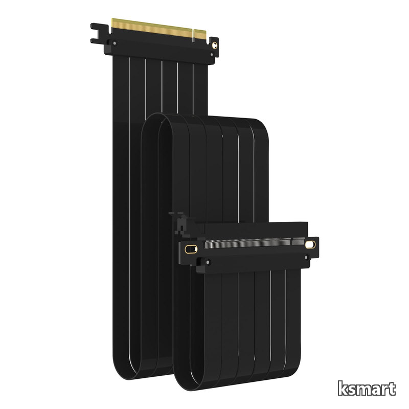 【送料無料】1000mm PCIe 3.0 X16ライザケーブル GPU マウント用 PCI-E Gen3対応 16GB/s速度|ksmart
