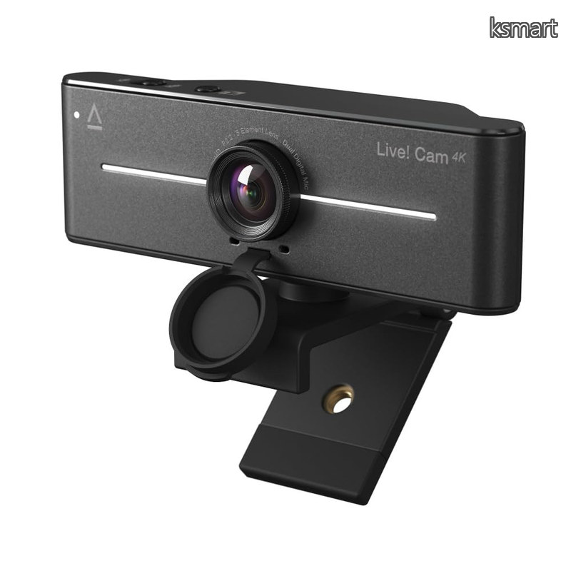 【送料無料】Live! Cam 4K デュアル マイク/バックライト補正搭載 UHD Webカメラ LC-4K｜ksmart