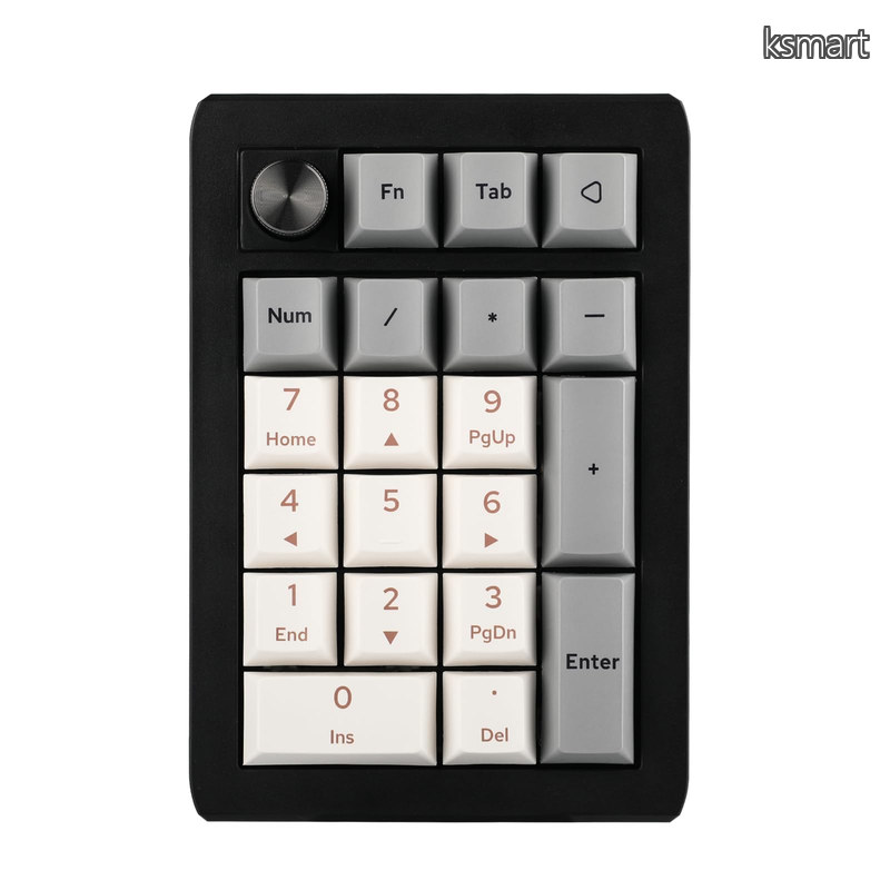 【送料無料】EK21 VIA ガスケット テンキー ゲーミングキーボード ワイヤレスメカニカルテンキー 1000mAhバッテリー搭載 Bluetooth 5.0/2.4GHz/有線 ホットスワップ対応 ナ｜ksmart