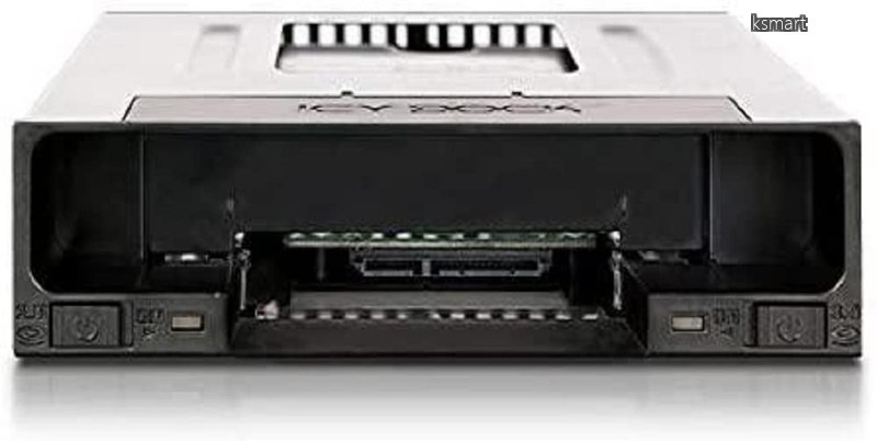 【送料無料】ICYDOCK FlexiDOCK 2.5インチ & 3.5インチ SATA HDD/SSD 搭載用リムーバブルケース 5.25インチベイサイズ トレイレスタイプ | MB795SP-B｜ksmart