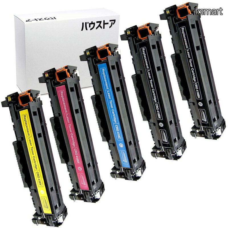 【送料無料】CRG-418 用互換トナーカートリッジ ブラック増量 5個 【バウストア】|ksmart