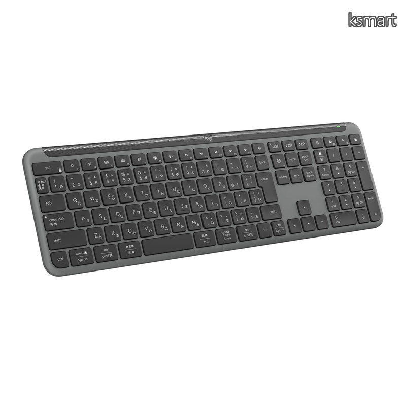 【貨物輸送無料】ロジクール SIGNATURE SLIM 無線電話 鍵盤 K950GR 薄型 森閑としたなタイピング Bluetooth Logi Bolt 無線電話鍵盤 テンキー 無線電話 Easy-Switch 日本語取り合わせ
