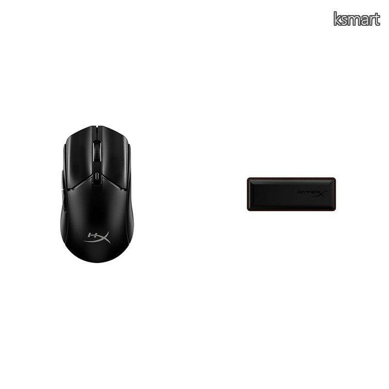 【貨物輸送無料】HyperX Puslefire Haste 2 Core 無線電話 ゲーミングマウス マイコン向け 軽さ 71g 100第四次元 デュアル無線電話 (2.4GHz / Bluetooth) 検出器 12000DPI 黒いこと