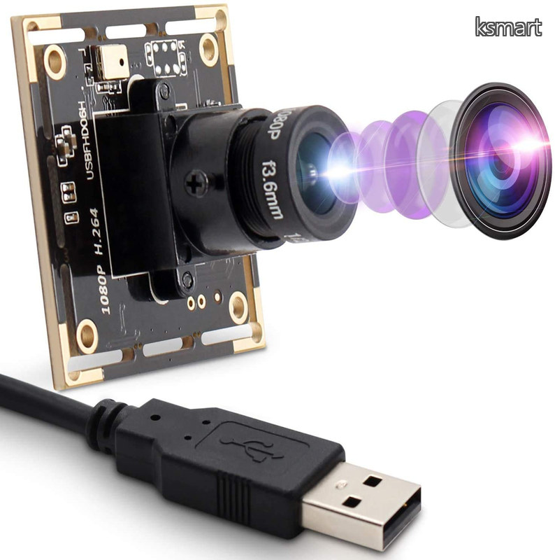 【貨物輸送無料】ELP 写真機 モデュール 2MP IMX323 検出器 webカメラ付き添い人 H.264 および 0.01LUX 低照明 USB 写真機 マイクロホン付き添い人 1080P 3.6粍 水晶体 USB 写真機 3.3フート/1m