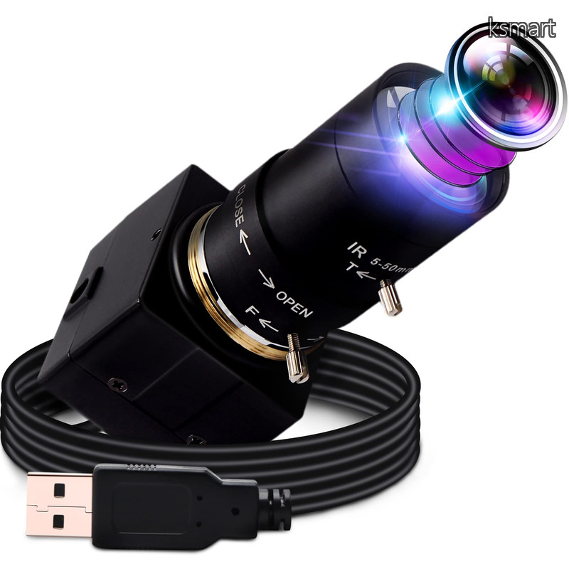 【貨物輸送無料】ELP WEB写真機 4K USB写真機 望遠レンズ 接写 800万絵素 webカメラ 小型 5-50粍 変数興味の中心水晶体 USB写真機 マイコン Web話し合い用鵞鳥写真機 IMX179 望遠写真機 ウェブカム
