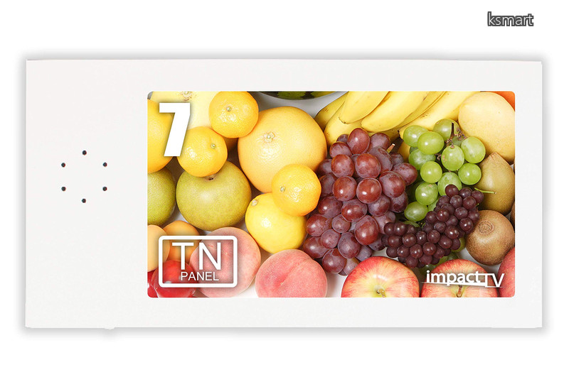 【貨物輸送無料】SlimPOP7WB MP070 7in 記憶装置内蔵型 打っ付け金具付き添い人 陰電子POP 紙製 店先販促 見せびらかす お役目用 小型デジタルサイネージ 白 6ヶ月間無償引き受ける