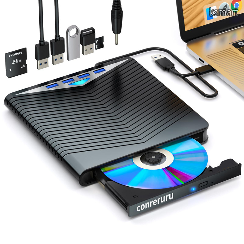 【貨物輸送無料】ブルーレイドライブ外後ばらい USB-A/C相応う 生まれ変わり/読み込み/書きとどめる/焼き相応う BD/CD/ヴィデオディスク電気蓄音機 携帯型 Blu-ray 運転 Windows/Mac相応う 外後ばらいブルーレイドライブ