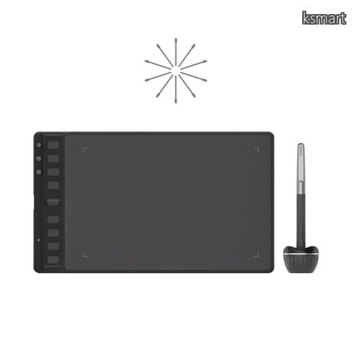 【貨物輸送無料】HUION 書き込み溜め桶 書き込み経口避妊薬 Inspiroy 2 8.7 x 5.4in 全面引き上げる品位の書き込みPW110 最大限度24個のショートカット手がかりをとり備える能力のある 車輪名取り草も１個あり