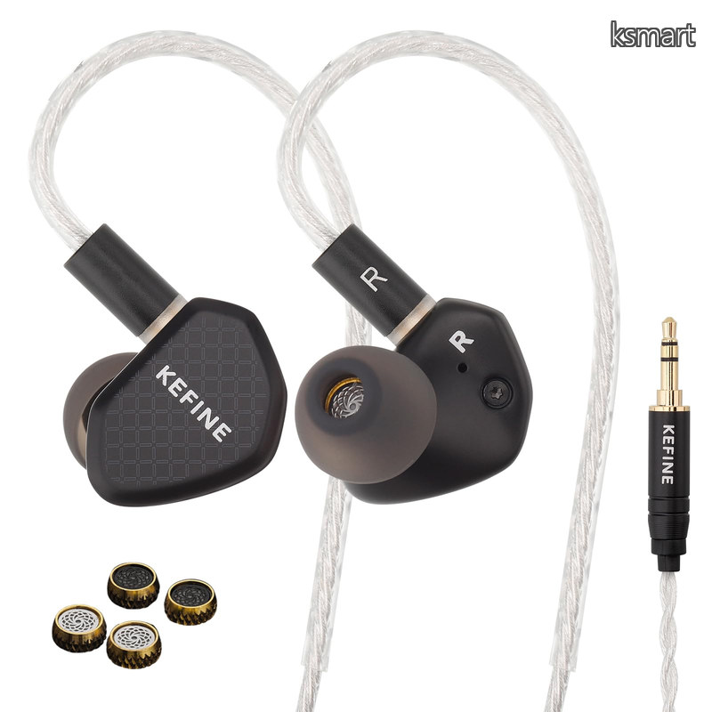 【送料無料】有線イヤホン 10mm DLC振動板搭載 IEM 2種類の交換式調音ノズル 亜鉛合金ダイカスト筐体 0.78mm 2Pin リケーブル対応 108芯銀メッキケーブル｜ksmart 7,793円