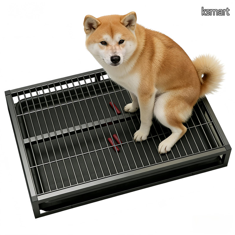 【貨物輸送無料】室内用便器 お盆 ステンレス鋼鋼の犬用読み合わせるつや消し 大型大きさ、洗い濯ぎ能力のある 犬の足裏を汚さないようにする 外辺部製作により、目こぼしを押しとどめるできます お取りつくろう飾り気の無い (黒)