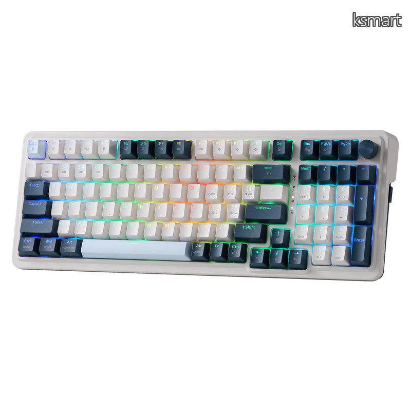 【送料無料】k686 pro 98ワイヤレスガスケットrgbゲーミングキーボードのキー 3モード勝利/|ksmart
