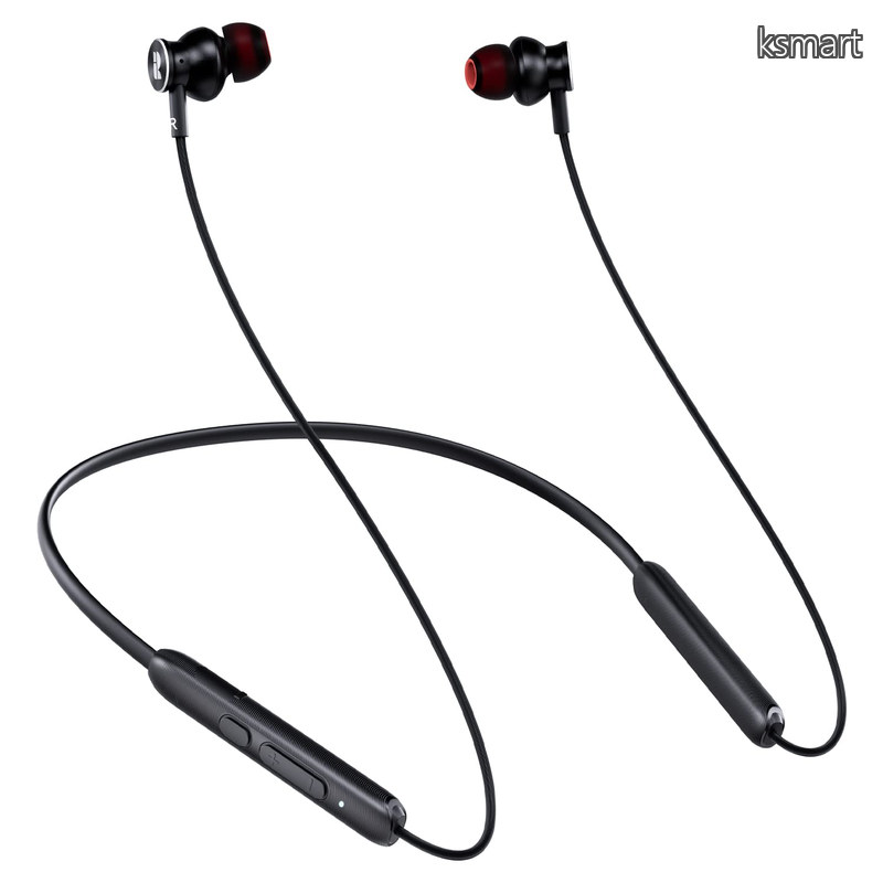 【送料無料】Bluetoothヘッドホン ワイヤレスBluetoothイヤフォン ネックバンド マイク付き ネットネックバンドイヤホン 30時間再生 IPX7防水｜ksmart