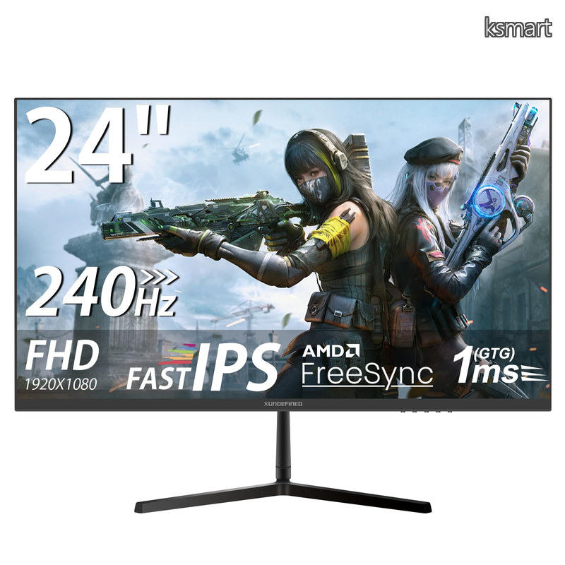 【貨物輸送無料】24in ゲーミングモニター 240サイクル 1ms 盛りだくさん固定ディスク(1920 x 1080) FAST IPSダイアログボックス 非光輝 126%sRGB 300シーディー/m2 HDR10 FreeSync相応う 金棒引き内蔵
