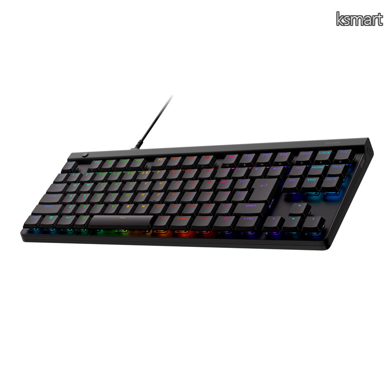 【貨物輸送無料】Logicool G ゲーミングキーボード G515 TKL 薄型 有線 テンキー受け答え 鍵盤 G515-LNBK 直線的 赤軸 森閑としたなタイピング 日本語割りつける LIGHTSYNC RGB
