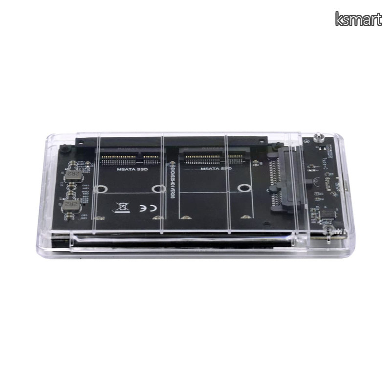 【貨物輸送無料】Mini-SATA SSD歌留多 JOBD Raid0 渡り間ブリッジ回路からUSB3.0 Type-C USB-C 2.5in SATA コンボエンクロージャー