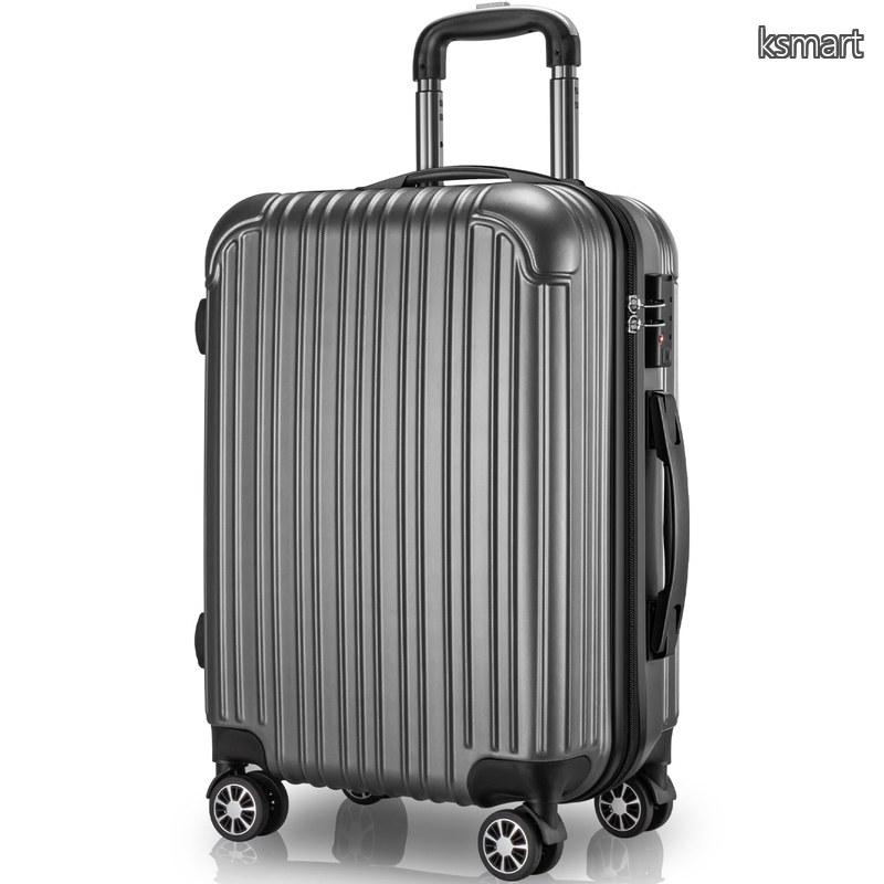 【貨物輸送無料】旅行バッグ 持ちはこび入れもの キャリーバッグ 機内持込 TSA文字盤式鍵を掛ける 耐衝撃 大型 超軽さ 静音ダブルキャスター 旅する 出張 (M 大きさ(65L)  灰)