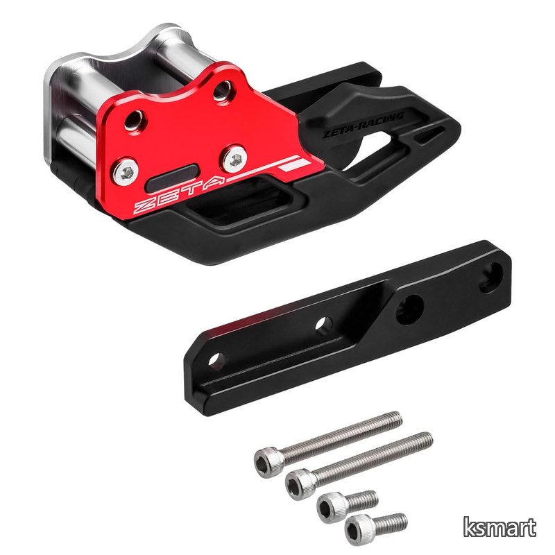 【送料無料】RACING) CRF125F '14-26 チェーンガイド レッド チェーン 脱落防止 高強度アルミ合金 モトクロス エンデューロ G6043｜ksmart