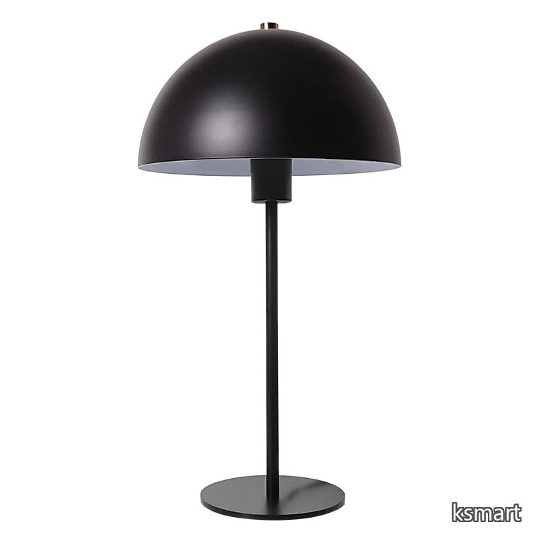 【送料無料】シンプル モダン 照明 E26 LED 白熱電球 コンセント式 おしゃれ 北欧 レトロ テーブルライト 間接照明 インテリアライト 卓上ライト ナイトライト リビング ダイニング 寝室 ベッドサイド 店舗 カフェ プレゼント (ブラック)｜ksmart