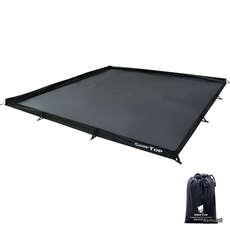 【送料無料】Top リビングシート バスタブ型グランドシート 立ち上がりグランドシート 300&times;300cm お座敷スタイル リビングフロアシート 立体式 テントマット 耐水圧3000mm 軽量 耐摩耗 アウトドア キャンプ ピクニック｜ksmart