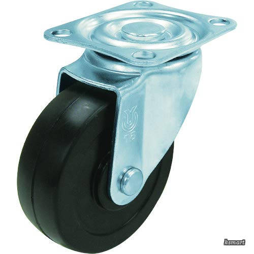 【送料無料】TYSシリーズ 自在 ゴム車50mm TYS-50 &times; 20【ケース販売】｜ksmart