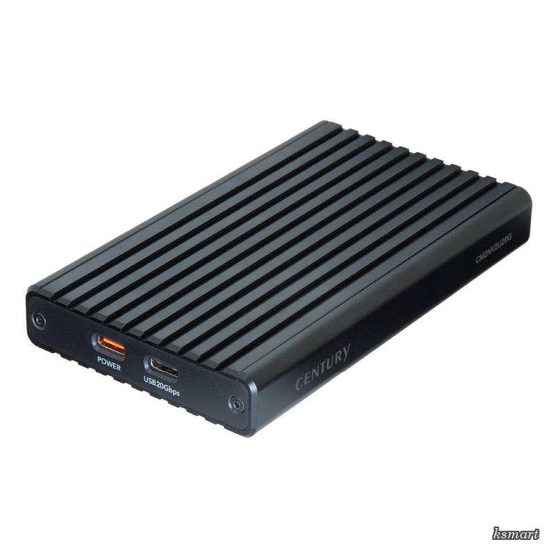 【送料無料】NVMe 2Bay BOX バスパワーUSB20G　M.2 NVMe SSD専用 USB20Gbps2Bay 接続ケース　CM2NV2U20G_FP｜ksmart
