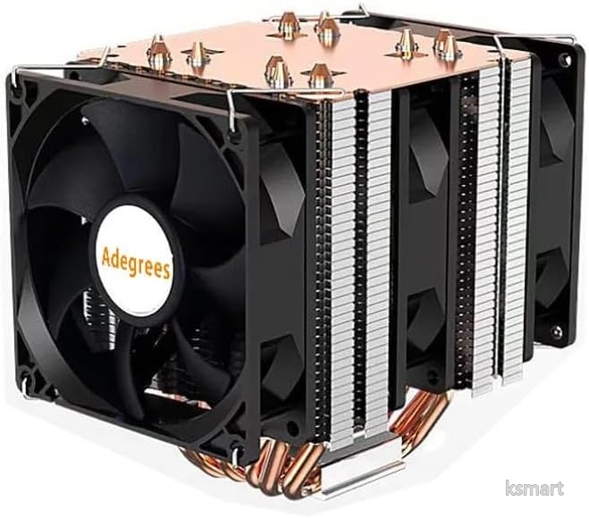【送料無料】6ヒートパイプ CPUクーラー 静音 デュアルファン ダブルタワー 高性能冷却 PCケース対応 Intel LGA2011 X79 X99 E5 Xeon 4ピンPWM PWM制御 エアクーラー 冷却ファン｜ksmart