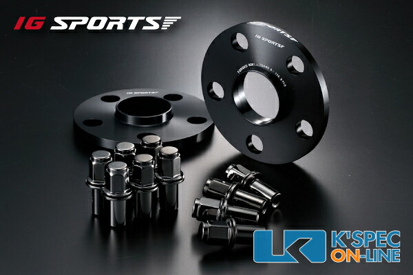 IG SPORTS トヨタ汎用 ワイドトレッドスペーサー P.C.D.114.3-5H-10mm/60-60 スモークロングナット10個[IG1145106060LNS]｜ケースペックオンライン