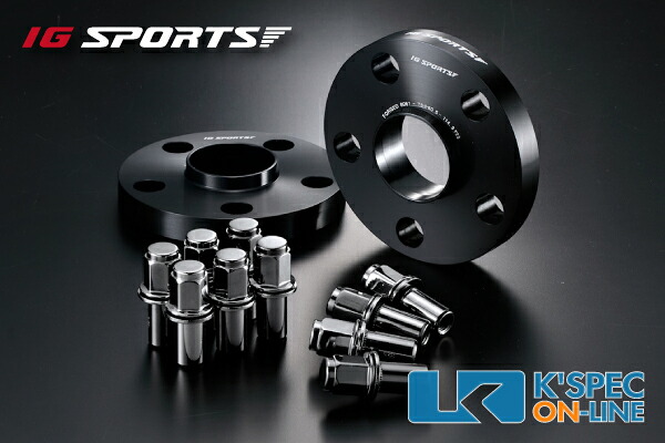IG SPORTS トヨタ汎用 ワイドトレッドスペーサー P.C.D.114.3-5H-20mm/60-60 シルバーロングナット10個[IG1145206060SLN]｜ケースペックオンライン