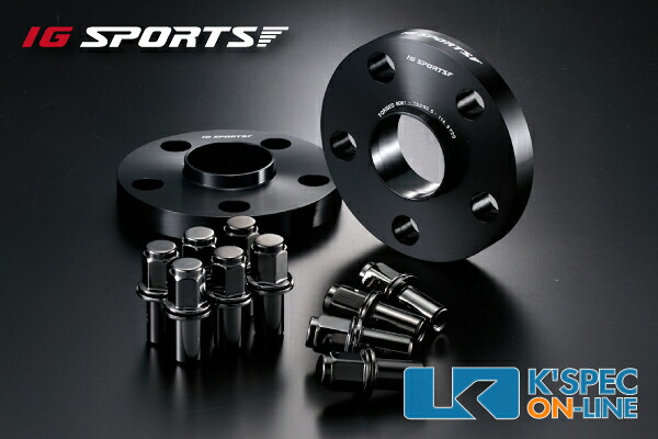 IG SPORTS トヨタ汎用 ワイドトレッドスペーサー P.C.D.114.3-5H-20mm/60-60 スモークロングナット10個[IG1145206060LNS]｜ケースペックオンライン