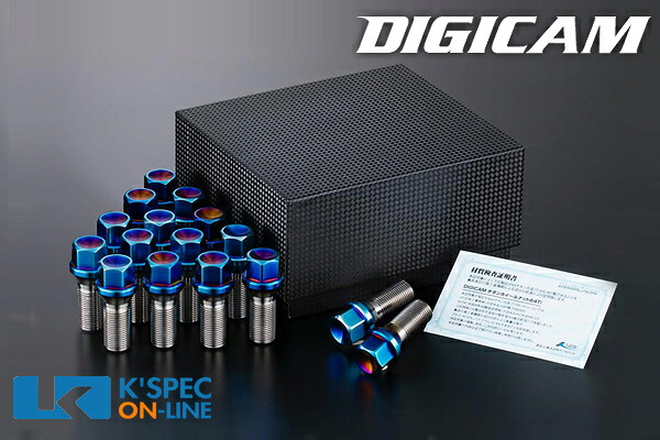DIGICAM 6角チタンレーシングボルト (P1.25) 28mm/ 16本セット/ スープラ用｜ケースペックオンライン