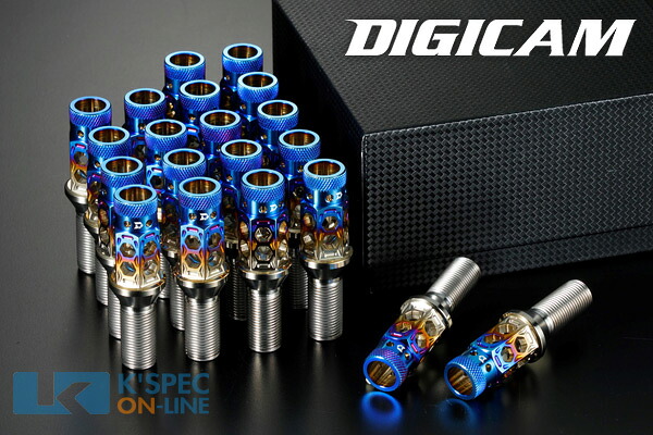 DIGICAM ハニカムライト チタンレーシングボルト (P1.25) 28mm/ 20本セット/ スープラ用