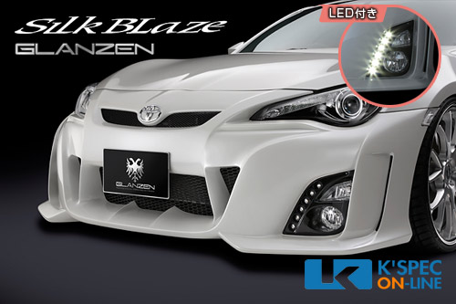 SilkBlaze Sports フロントバンパー/LED付き【未塗装】トヨタ 86 前期_[代引き/後払い不可]｜ケースペックオンライン