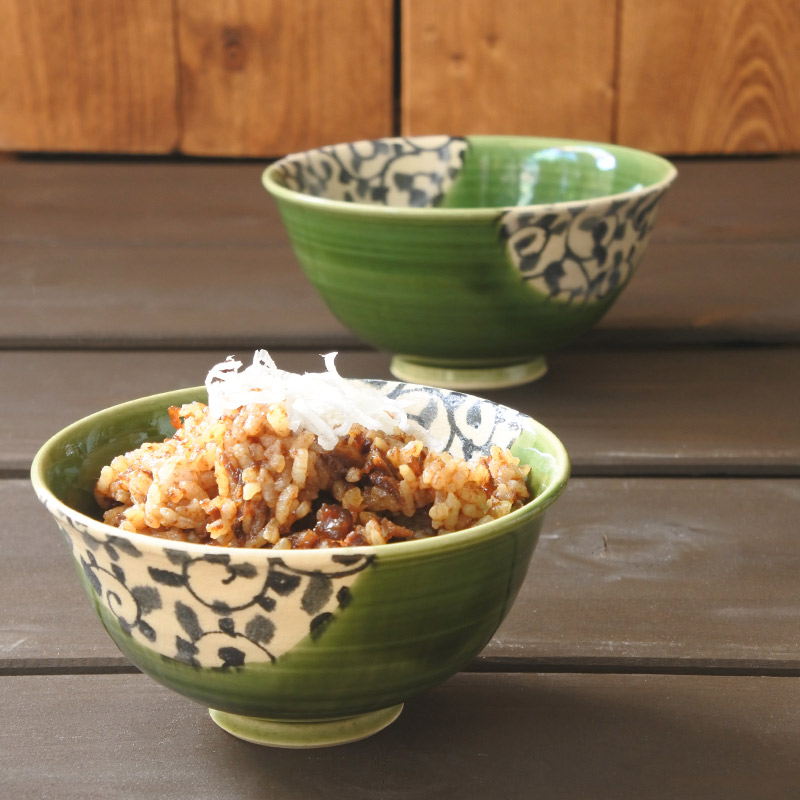 芳山窯 曽根芳之造 織部向付5客（共箱） 器 和食器 お買い得品