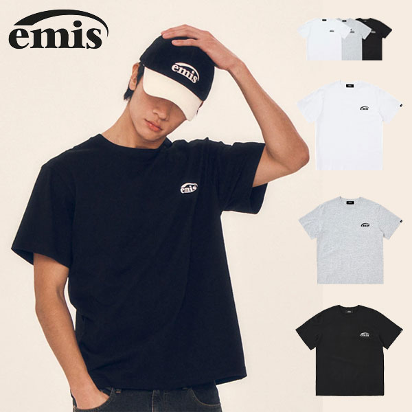 【韓国】emis 3PACK T-SHIRT SET エミス ティーシャツ 3枚書き割り 白いこと 黒いこと ヘザーグレー 綿織物100% 韓国ブランド名 K-流行り物 表どおり流行り物 ティーシャツ書き割り【emis】