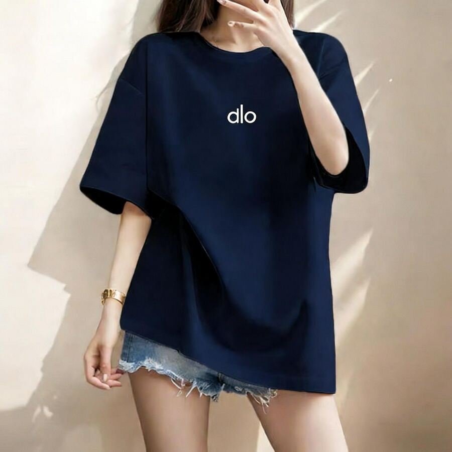 ★ ALO Yoga ★半袖 tシャツ レディース カジュアル おしゃれ ゆったり カットソー 黒 白 大きいサイズ 春夏 薄手 プリント ロゴT ワンポイント ラウンドネック ミドル丈 ストレッチ カラフル 普段着 デイリー 着まわし 通勤 通学 アウトドア フェス 買い物 学生 大人