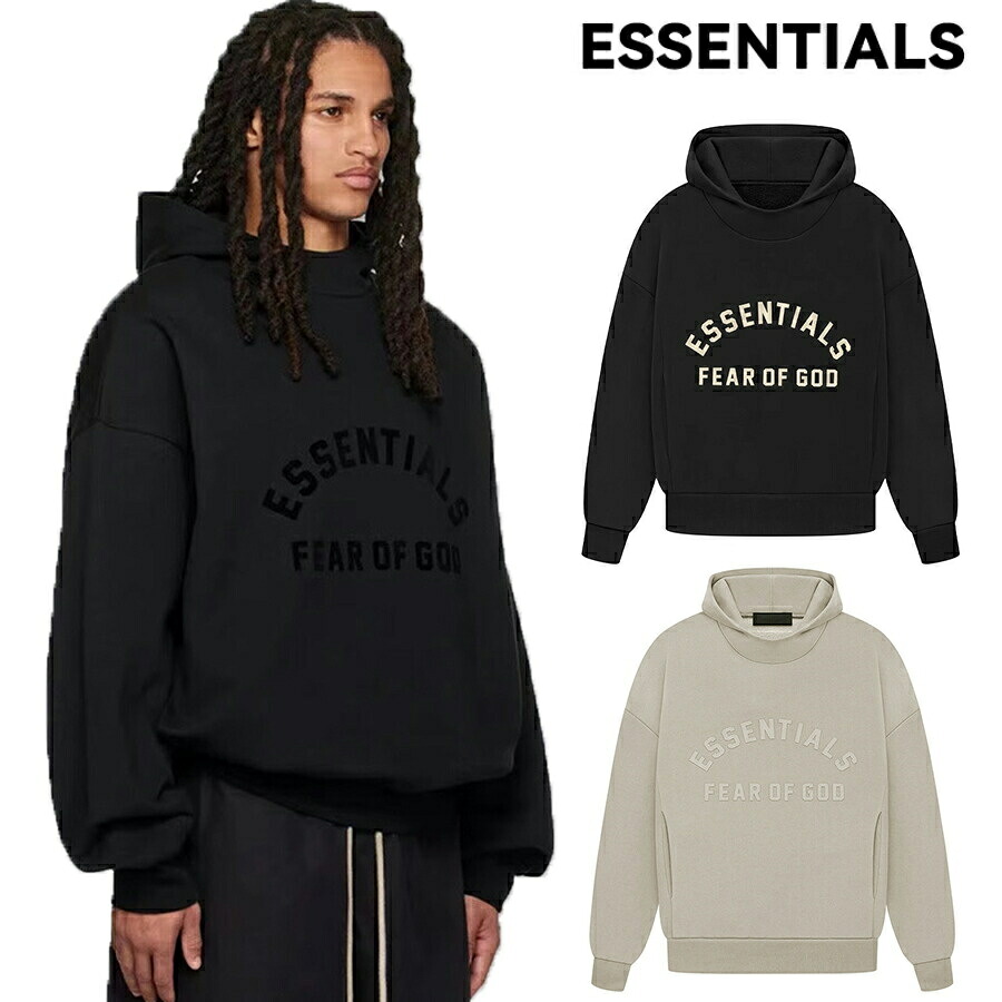 ESSENTIALS 23SS エッセンシャルズ パーカー メンズ レディース プルオーバー バックロゴ パーカー フード付き ビッグサイズ｜Kstyle11