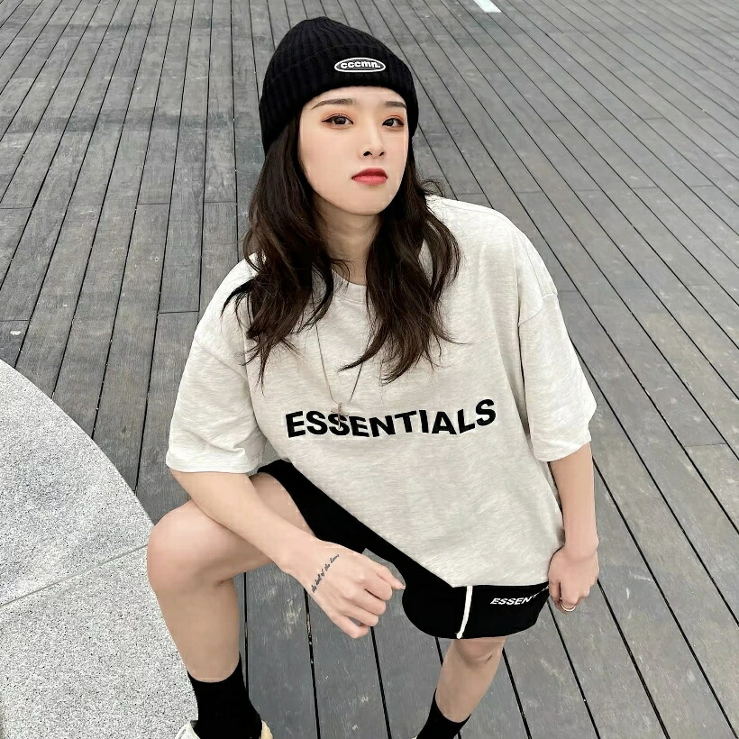 ESSENTIALS エッセンシャルズ Tシャツ 半袖 メンズ レディース Logo T-Shirt ロゴ Tシャツ ブラック