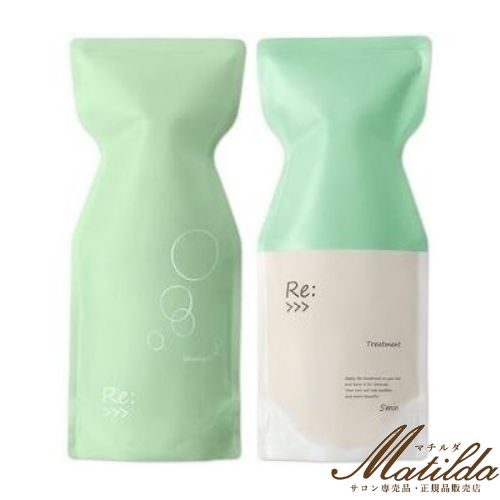 アジュバン【2本セット】Re:シャンプー（リ： シャンプー）600ml／Re:トリートメント（リ： トリートメント）600g （詰替え/レフィル） サロン・美容室専売品【アジュバン ADJUBANT リ シリーズ Re: series】｜Matilda
