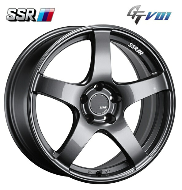 SSR GTV01 18インチ 7.5J+48 5H100 グラファイトガンメタ 新品ホイール4本｜KTfaith 86,394円