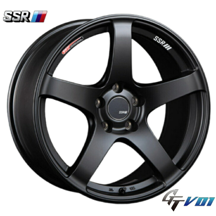 SSR GTV01 18インチ 7.5J+48 5H114.3 フラットブラック 新品ホイール4本｜KTfaith